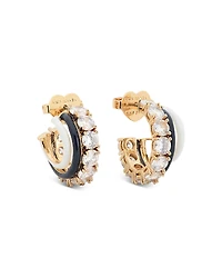 kate spade new york Hint of Shimmer Stacked Huggies Earrings