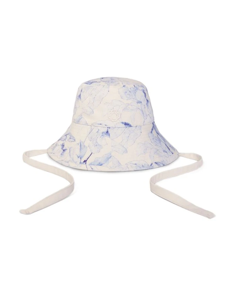 Watercolor Themed Long Bucket Hat