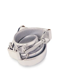 Women's Metallic Leather Belt