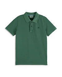 Scotch & Soda Boys' Garment Dyed Pique Polo - Little Kid
