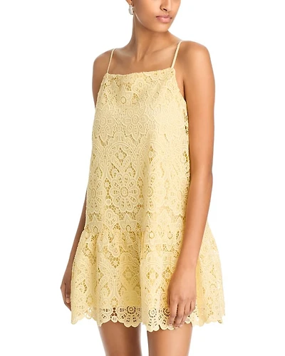 Lace Drop Waist Mini Dress - Exclusive