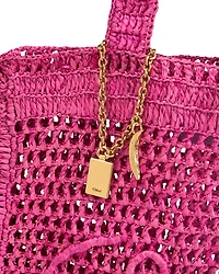 Summer Banana Raffia Tote