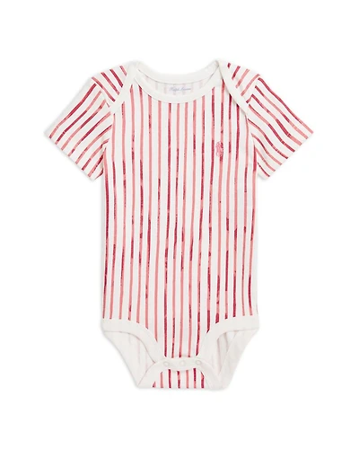 Boys' Striped Cotton Jersey Bodysuit - Baby