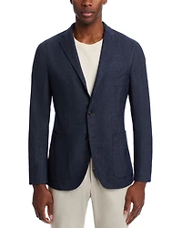 Garment Dyed Mélange Hopsack Slim Fit K. Jacket