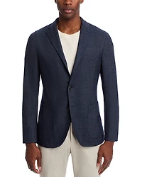 Boglioli Garment Dyed Melange Hopsack Slim Fit K. Jacket