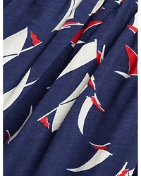 Girls' Sailboat Print Cotton Dress & Bloomer - Baby