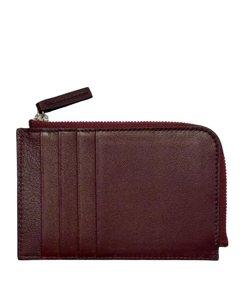 Italian Leather Piccolo Zip-Around Card Wallet
