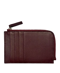 Italian Leather Piccolo Zip-Around Card Wallet