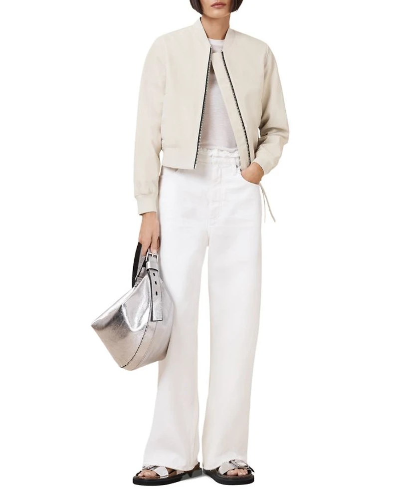 Orten Leather Bomber Jacket