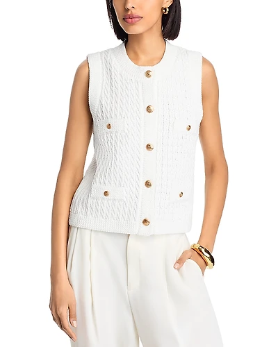 Aqua Knit Sweater Vest - Exclusive