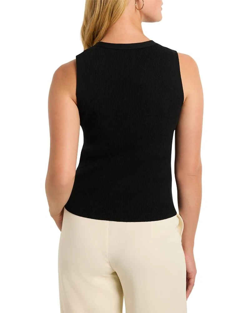Sleeveless Ribbed Vest