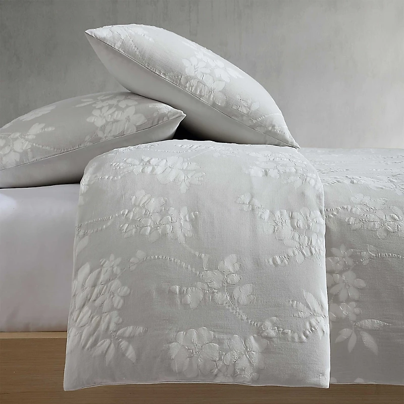 Calvin Klein Spring Branches Cotton Jacquard 3 Piece Comforter Set
