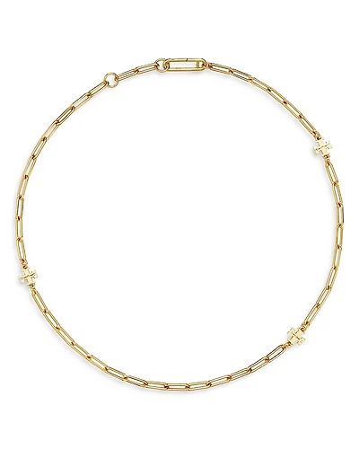 Tory Burch Good Luck Chain Necklace, 18