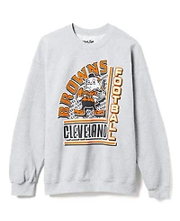 Junk Food Clothing Unisex Nfl Cleveland Browns Backfield Crew Fleece Sweatshirts