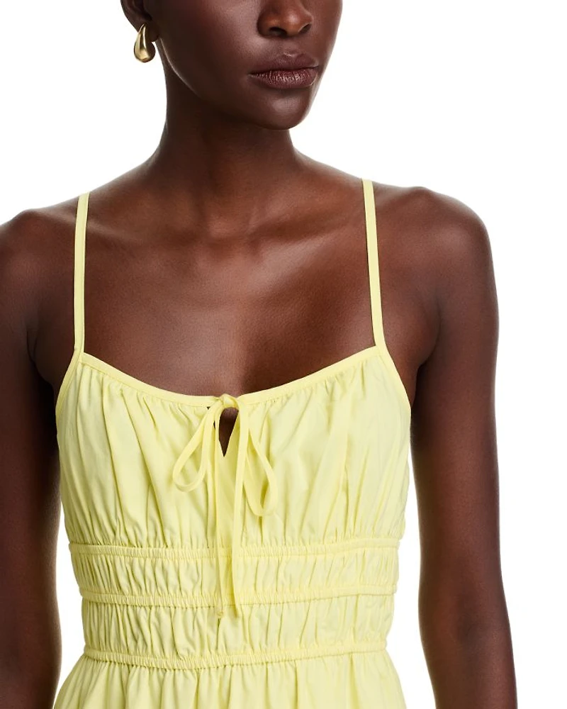 Cinched Waist Maxi Dress