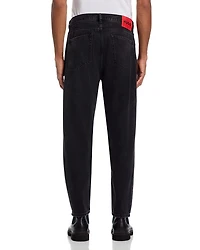 Relaxed Tapered Jeans Charcoal Gray
