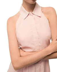Beau Linen Belted Mini Dress