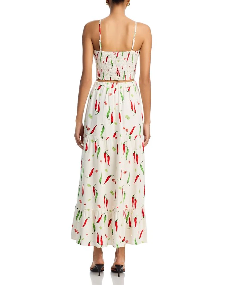 Chili Pepper Midi Skirt - Exclusive