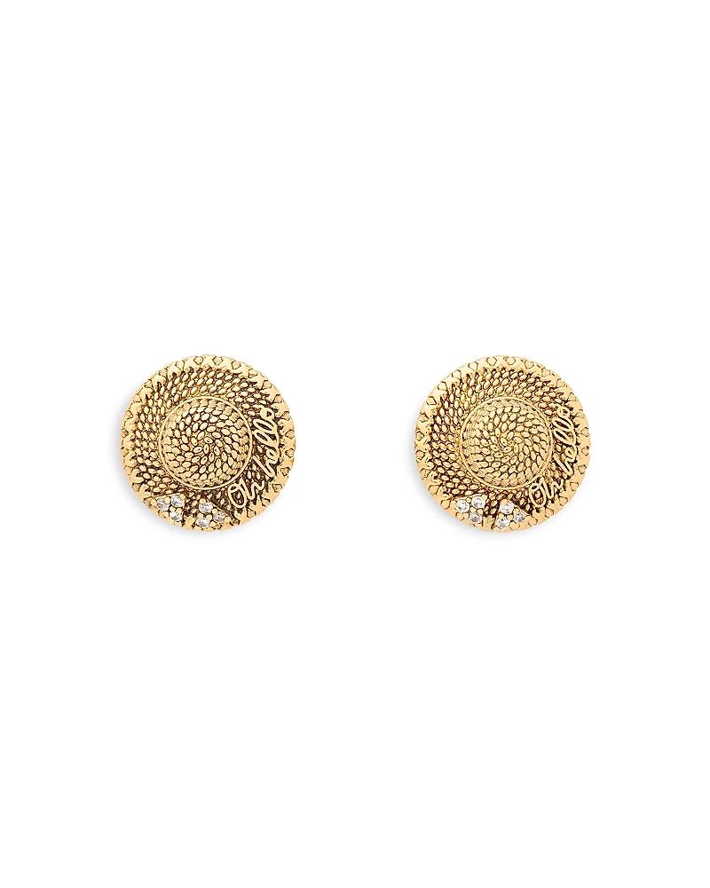 kate spade new york Straw Hat Stud Earrings