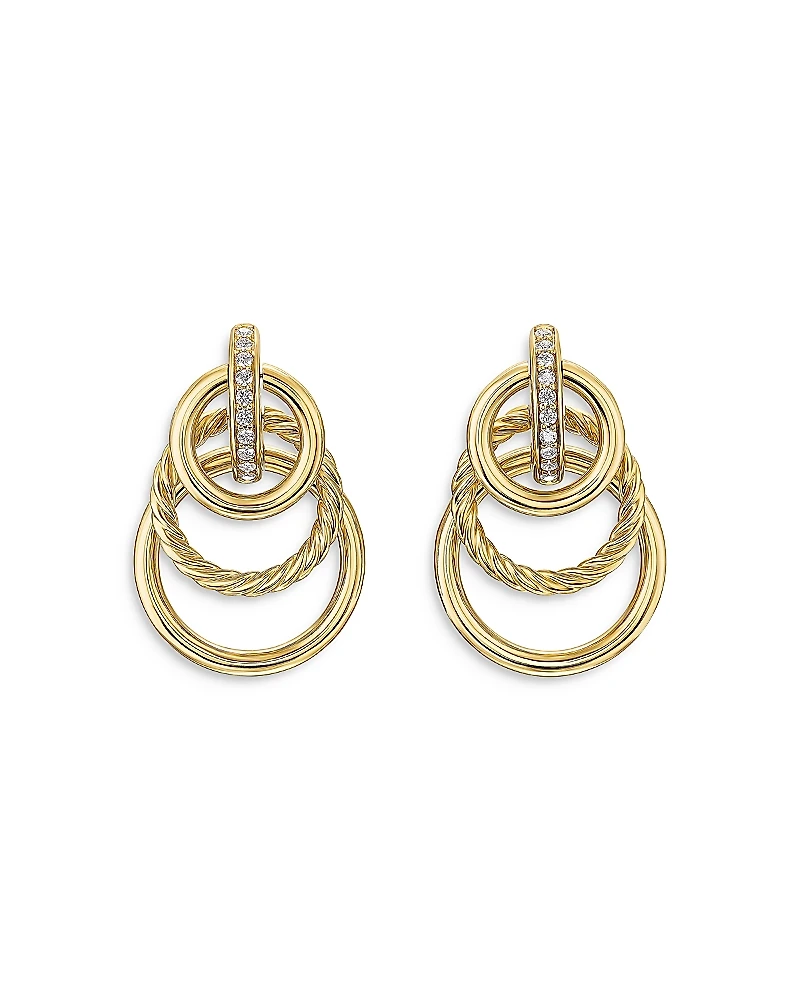 Dy Mercer Triple Ring Drop Earrings