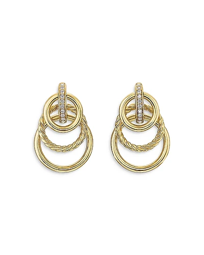 Dy Mercer Triple Ring Drop Earrings