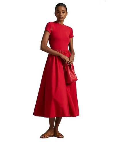 Cotton Short Sleeve Dress