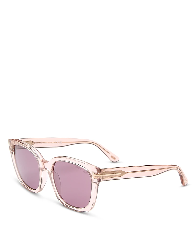 Tom Ford Square Sunglasses, 53mm