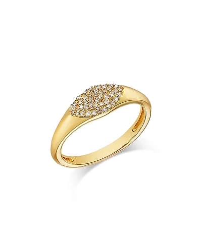 Bloomingdale's Fine Collection Diamond Pave Pinky Ring