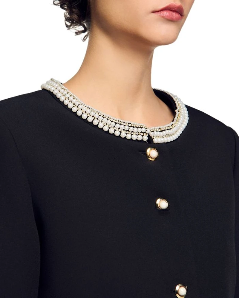 Beaded Collar Jacket