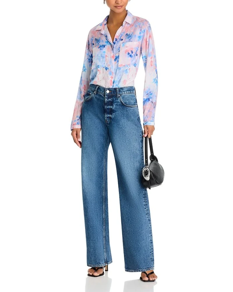 Garden Mist Printed Button Shirt