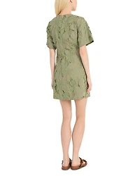 Embroidered Mini Dress