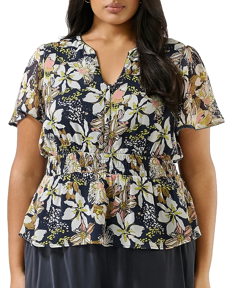 Estelle Plus Wilsons Prom Floral Blouse