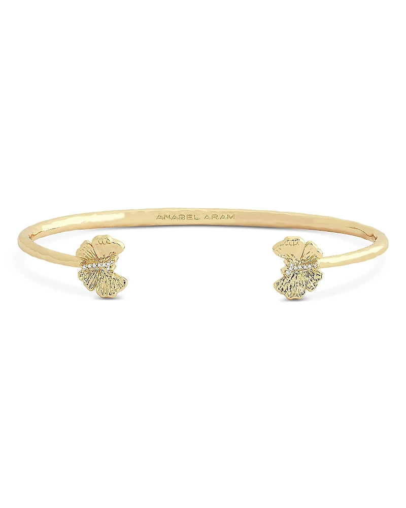 Anabel Aram Pave Butterfly Cuff Bracelet