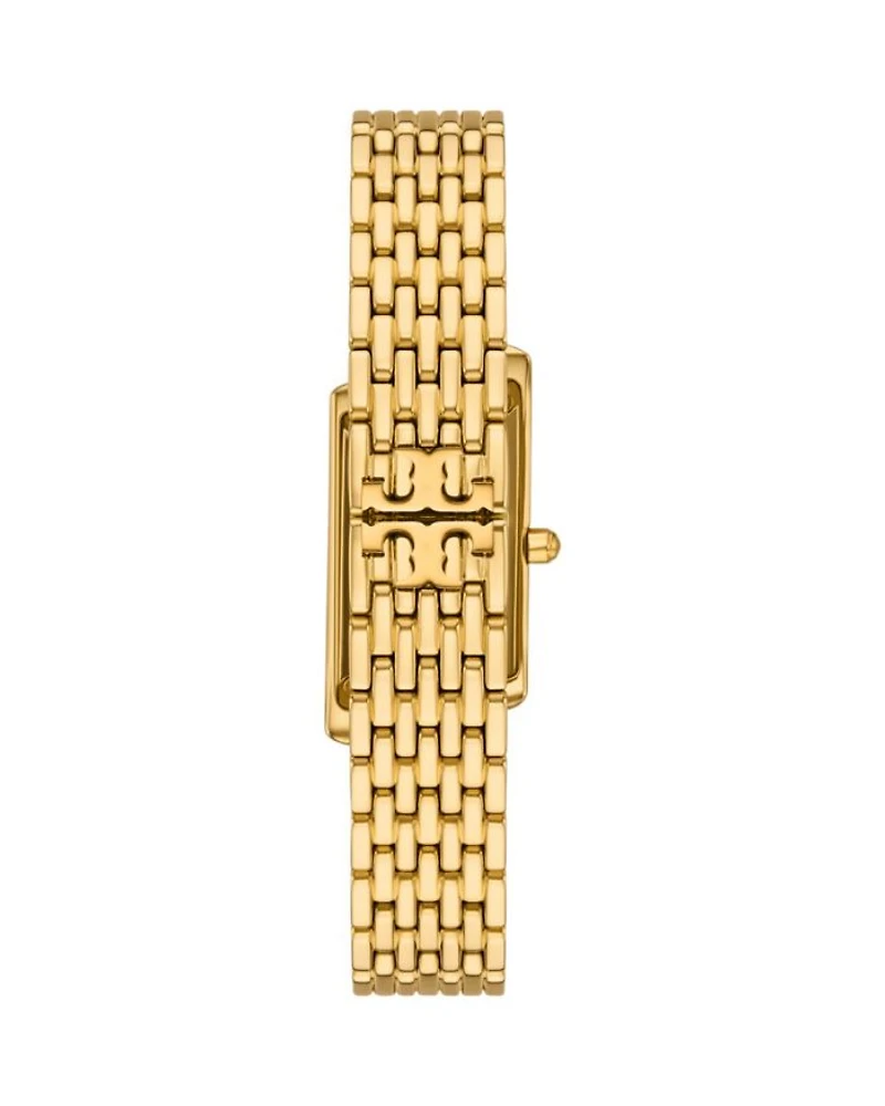 The Eleanor Angled Two-Hand Gold-Tone Stainless Steel Watch, 19mm x 37mm