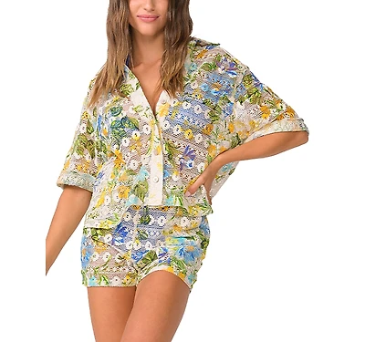 Pq Swim Blake Button Top Cover-Up