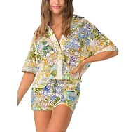 Pq Swim Blake Button Top Cover-Up