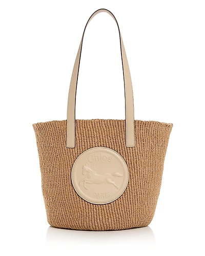 Chloe Horse Medal Basket Tote