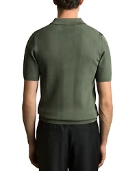 Bart Textured Half Zip Polo Shirt
