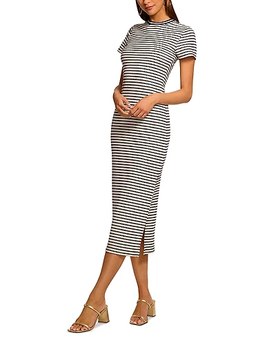 Ramy Brook Skye Striped Knit Dress