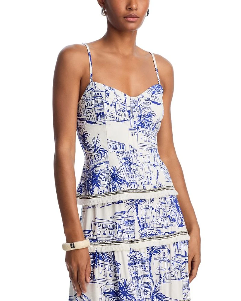 City Palm Toile Top - Exclusive