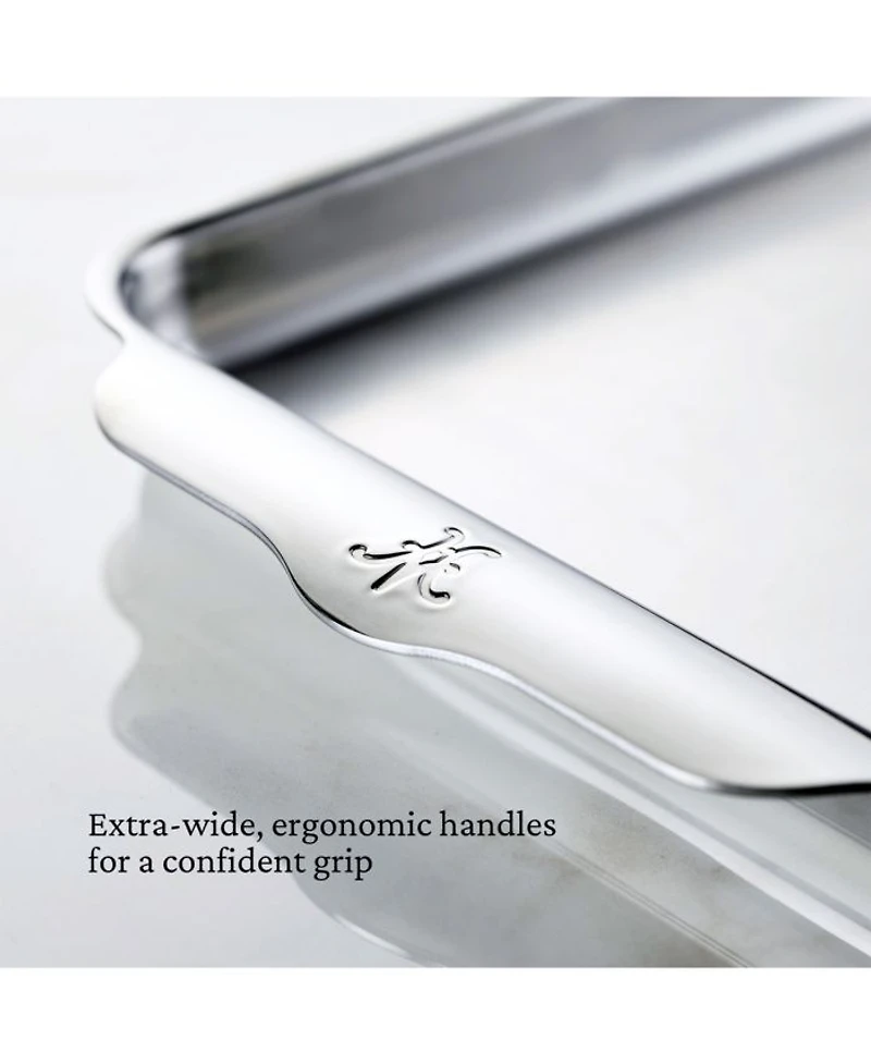 OvenBond® 9" x 12" Tri-ply Clad Stainless Steel Quarter Sheet Pan