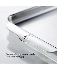 OvenBond® 9" x 12" Tri-ply Clad Stainless Steel Quarter Sheet Pan