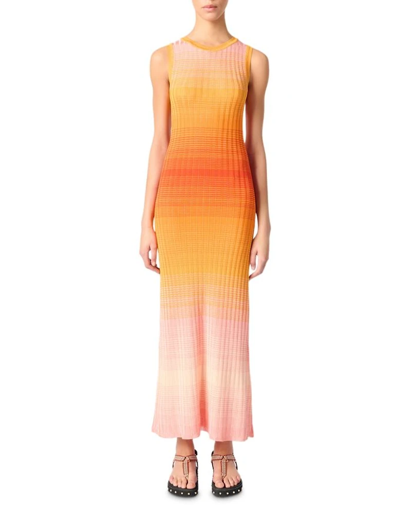 Tie Dyed Knit Maxi Dress