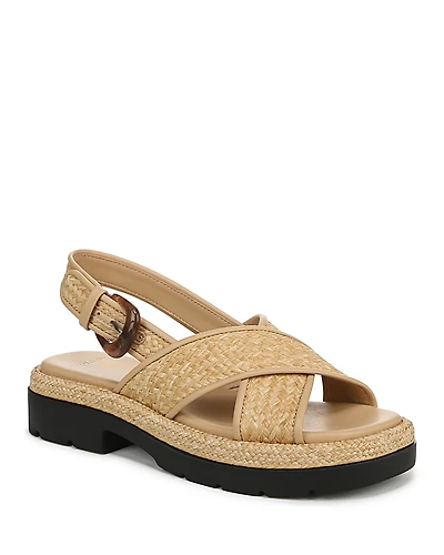 Vince Women's Helena Raffia Slingback Sandals