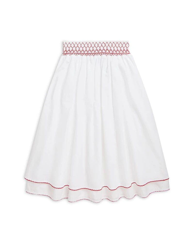 Girls' Cotton Poplin Boxy Top & Skirt Set - Big Kid