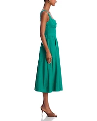 Tie Front Midi Dress - Exclusive