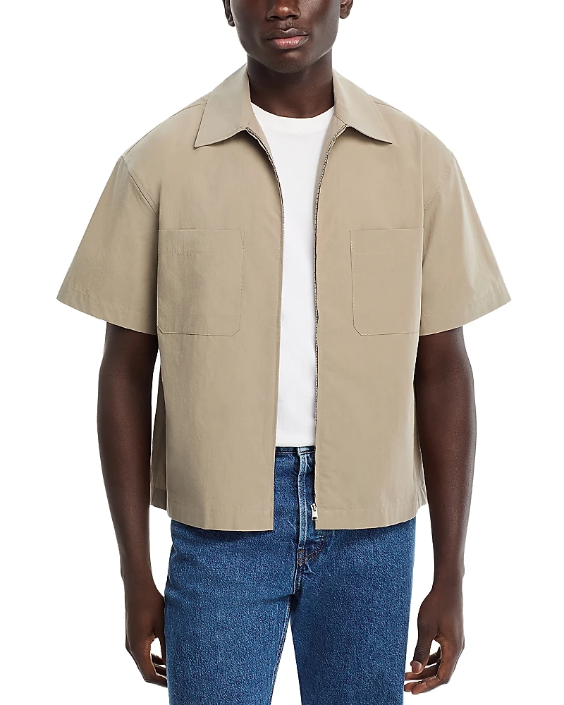 Frame Light Poplin Zip Shirt