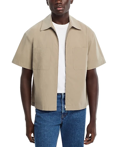 Frame Light Poplin Zip Shirt