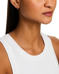 14K Yellow Gold Itty Bitty Symbols Tennis Racket Single Stud Earring