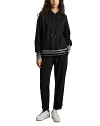 Alexi Striped Trim Hoodie